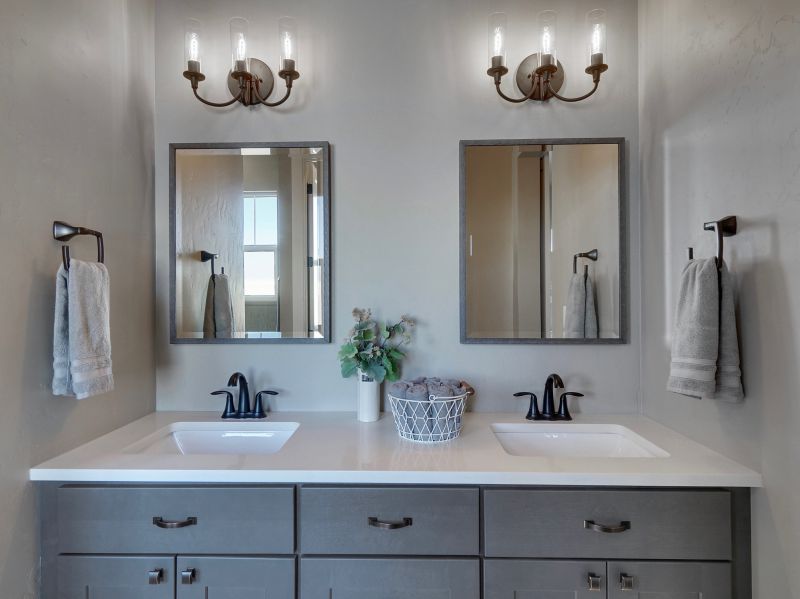 Stylish Vanity and Mirror